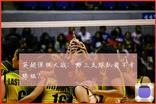 英超保级大战：哪三支球队将不幸降级？